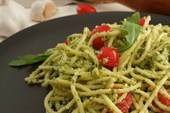 פסטה ברוטב פסטו טבעוני