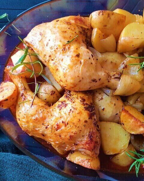 עוף ותפוח אדמה בשקית קוקי