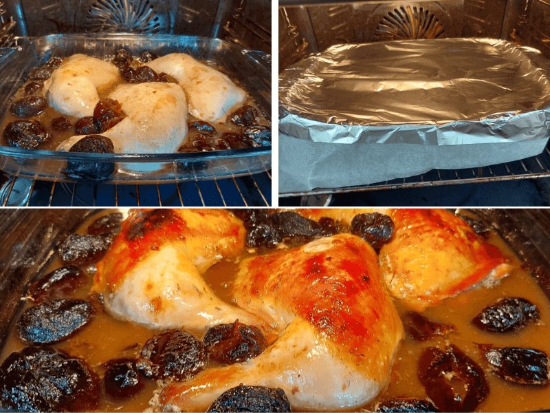 עוף בשזיפים בתנור - שלבי הכנה עוף בשזיפים בתנור - שלבי הכנה