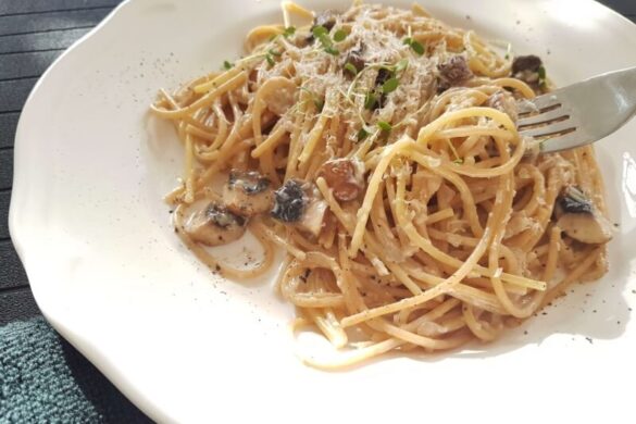 פסטה שמנת פטריות