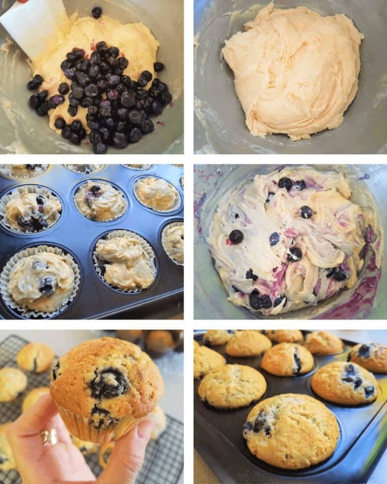 מאפינס אוכמניות - שלבי ההכנה