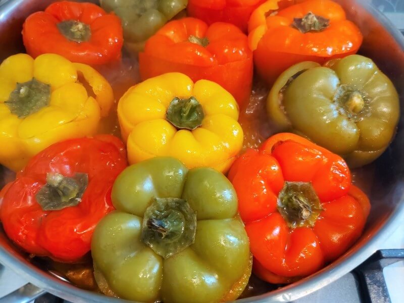 פלפל ממולא בבשר ואורז