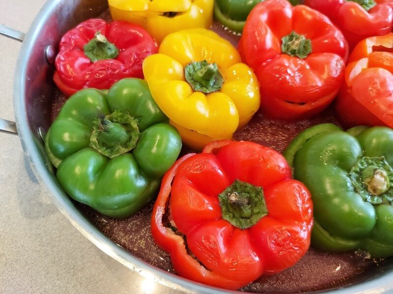 פלפל ממולא בבשר ואורז