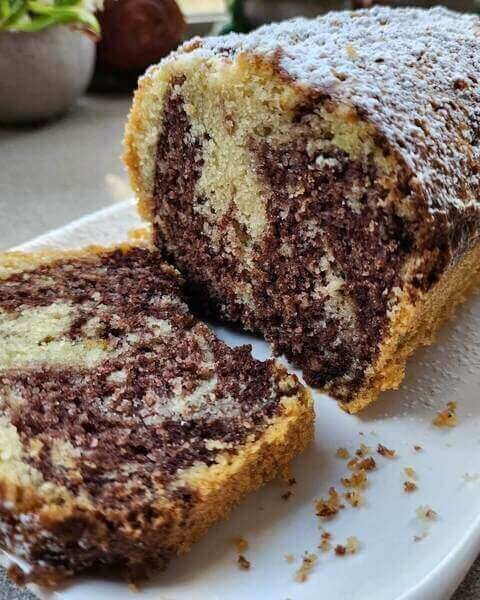 עוגת שיש בחושה רכה ואוורירית